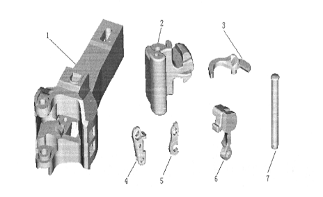 13号车钩钩头、钩舌及钩舌销各部间隙