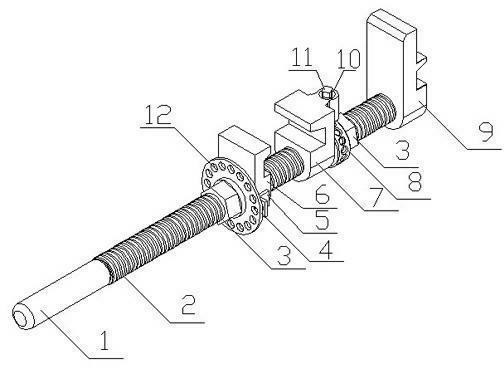 道岔钩锁器各部分